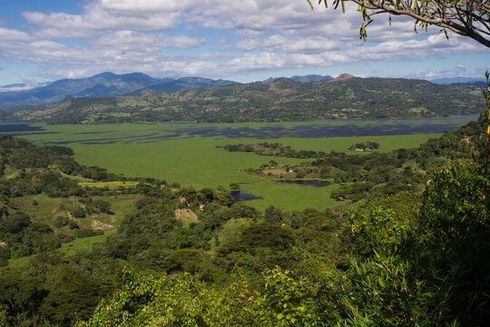 view of the mountains and lake