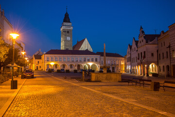 Evening on town square / Slavonice, Czech Republic