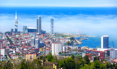 Batumi city on Black sea coast, Georgia