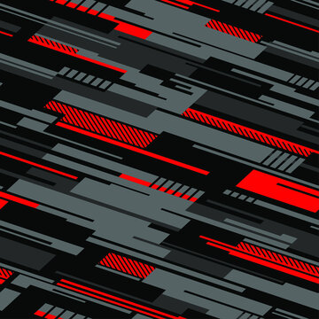 Striped geometric seamless pattern. Abstract modern grunge racing texture  for vinyl wrap and decal. Vector background. Stock Vector | Adobe Stock