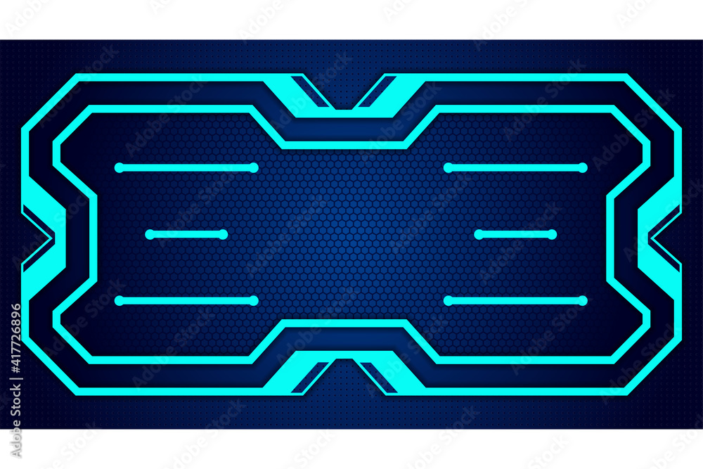 Poster vector abstract design template, science, futuristic, energy technology concept. digital image of ga
