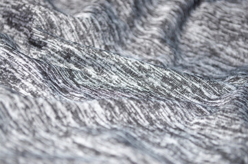 gray fabric with black inserts