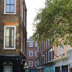 Fototapeta na wymiar flats city of London , soho.