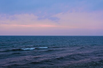 sunset over Lake Michigan 