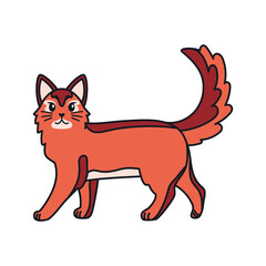 Isolated cartoon of a cat - Vector illustratrion