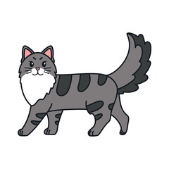 Fototapeta premium Isolated cartoon of a cat - Vector illustratrion