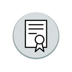 Certificate icon template	