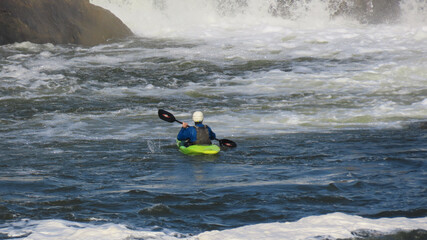 Kayaking the Potomac at Great Falls