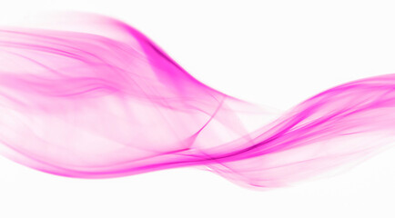swirling movement of pink smoke group, abstract line Isolated on white background