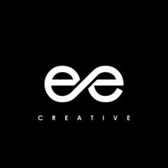 EE Letter Initial Logo Design Template Vector Illustration