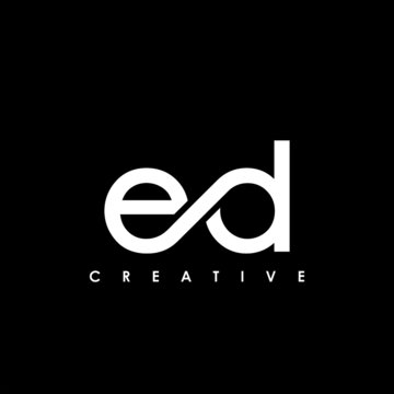 ED Letter Initial Logo Design Template Vector Illustration
