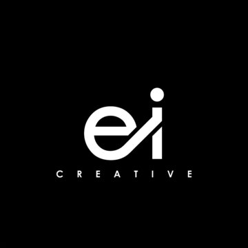 EI Letter Initial Logo Design Template Vector Illustration