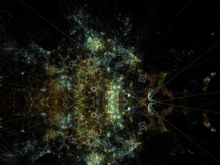 Imaginatory fractal background Image