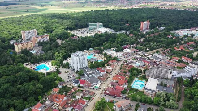 Baile Felix, Romania. Aerial view of the Felix baths.