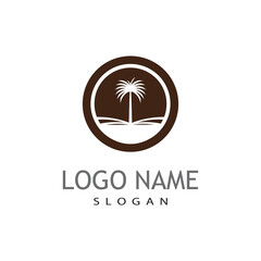 Dates tree Logo Template vector symbol  design