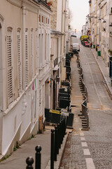 Street works in Montmartre, without tourists