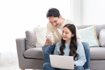 仲良し日本人　カップルポートレート