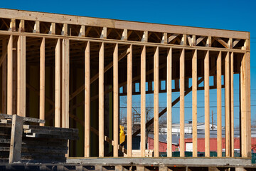 Fototapeta premium new home construction framing