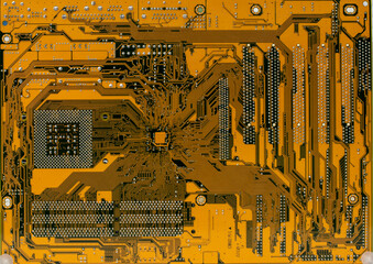 Mainboard or motherboard Electronic computer background. Circuit board. Abstract. Texture.