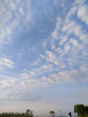 clouds over the river