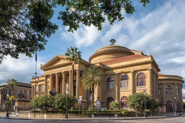 Tuinposter Teatro Massimo in Palermo, Sicily © Mazur Travel