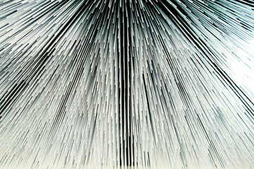 Obraz premium Abstract technology design wallpaper with rays lines and star. Trendy futuristic fascinating effect.