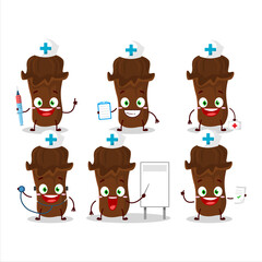Doctor profession emoticon with clevo cartoon character