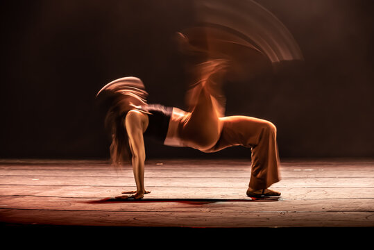 The abstract movement of the dance