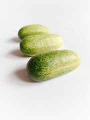 cucumber on a white background