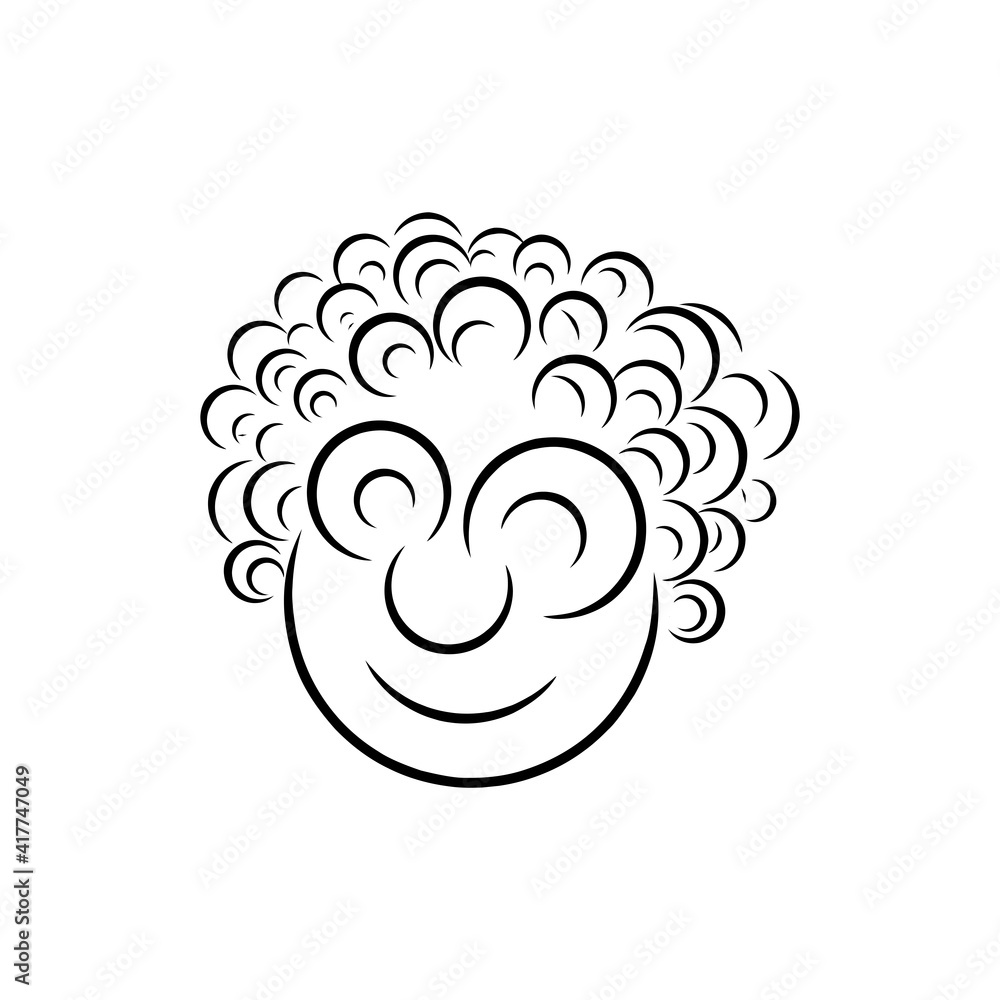Poster flat style character design on white background. flat style character design for your website design