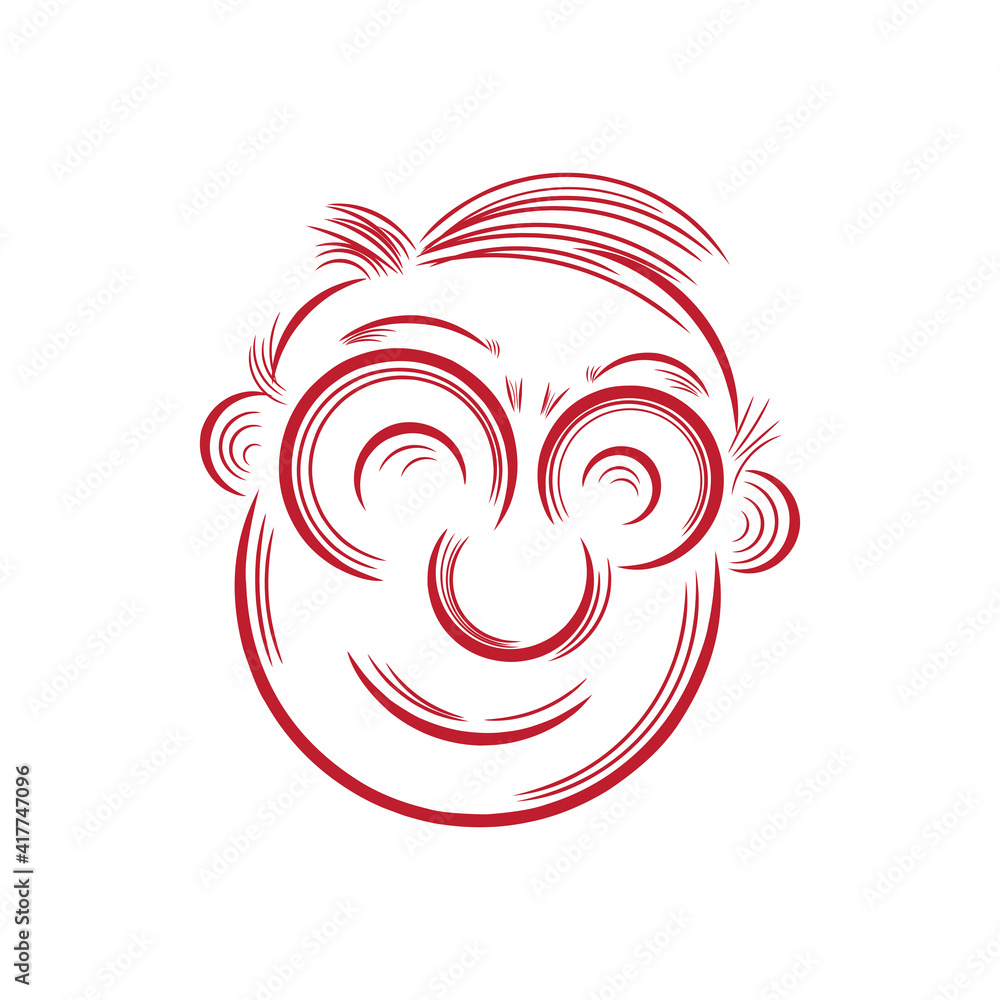 Poster flat style character design on white background. flat style character design for your website design