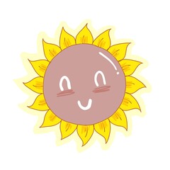sun cartoon character
