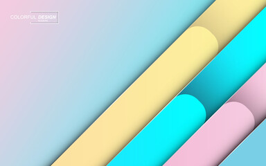 Multicolored modern abstract background with geometric shapes