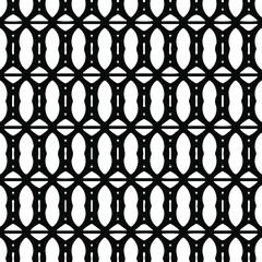 Geometric vector pattern with triangular elements. Seamless abstract ornament for wallpapers and backgrounds. Black and white patterns.. 
