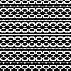  Geometric vector pattern with triangular elements. Seamless abstract ornament for wallpapers and backgrounds. Black and white patterns.. 