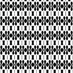  Geometric vector pattern with triangular elements. Seamless abstract ornament for wallpapers and backgrounds. Black and white patterns.. 