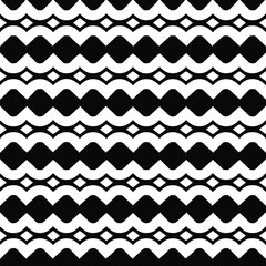  Geometric vector pattern with triangular elements. Seamless abstract ornament for wallpapers and backgrounds. Black and white patterns.. 