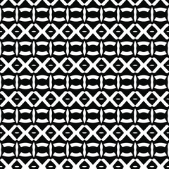 Geometric vector pattern with triangular elements. Seamless abstract ornament for wallpapers and backgrounds. Black and white patterns.. 