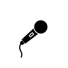 microphone icon template illustration on white background