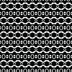 Geometric vector pattern with triangular elements. Seamless abstract ornament for wallpapers and backgrounds. Black and white patterns.. 