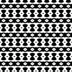 Geometric vector pattern with triangular elements. Seamless abstract ornament for wallpapers and backgrounds. Black and white patterns.. 