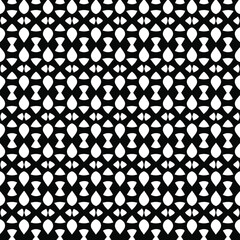 Geometric vector pattern with triangular elements. Seamless abstract ornament for wallpapers and backgrounds. Black and white patterns.. 