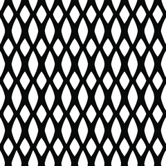 Geometric vector pattern with triangular elements. Seamless abstract ornament for wallpapers and backgrounds. Black and white patterns.. 
