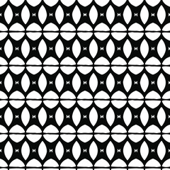 Naklejka premium Geometric vector pattern with triangular elements. Seamless abstract ornament for wallpapers and backgrounds. Black and white patterns.. 