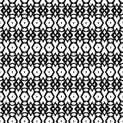 Geometric vector pattern with triangular elements. Seamless abstract ornament for wallpapers and backgrounds. Black and white patterns..
