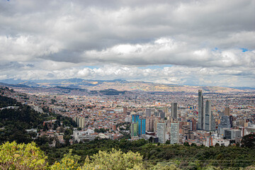 view of the city Bogotá