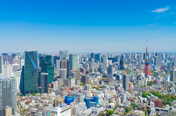 Naklejka premium 東京風景 春