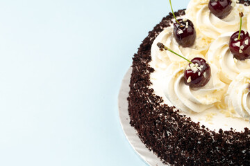 Black forest cake in studio