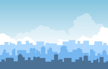 Stacked City Building Cityscape Skyline Business Illustration