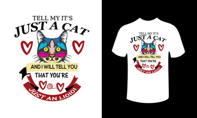 cat t-shirt design art. fashion